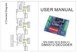 DMX512 Decoder 3CH 4CH 6CH 8CH 12CH 18CH 24CH 27CH LED Controller Constant Voltage Common Anode Dimmer DC5~24V For Led Lights