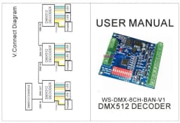 DMX512 Decoder 3CH 4CH 6CH 8CH 12CH 18CH 24CH 27CH LED Controller Constant Voltage Common Anode Dimmer DC5~24V For Led Lights
