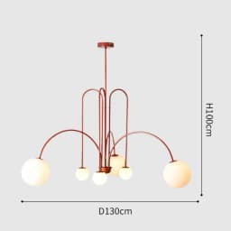 Nordic Minimalist Pendant Light for Living Room Restaurant Lamp Cafe Clothing Store Art Black Gold Red Chandelier