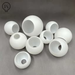 D4cm D3cm Opening White Globe Glass Lamp Shade E27 E14 Milky Glass Lampshade Replacement Part Lighting Accessory for Chandelier
