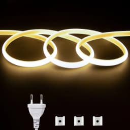 220V COB Led Strip Light Tape 288 LEDs/M Soft Flexible Tape IP65 Waterproof with EU Power Plug 1m-30m for Garden Lighting Decor