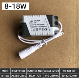 LED Driver AC 110V 220V to DC 12V DC 24V 8-18W 8-24W Lighting Transformer Ceilling Lamp LED Strip Power Supply Adapter 280mA