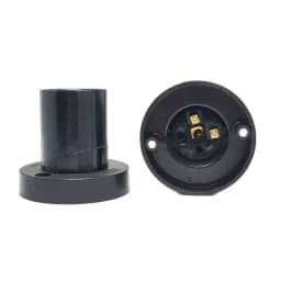 1pcs Rotatable Straight Oblique E27 Lamp Holder 10A Flat Screw Led Lighting Bulb Head Base 230V Black White
