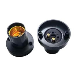 1pcs Rotatable Straight Oblique E27 Lamp Holder 10A Flat Screw Led Lighting Bulb Head Base 230V Black White