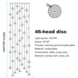 Spiral Staircase Living Room Chandeliers Crystal Ball Led Ceiling Light Lustre Chandelier Modern 2026 Decoration Bedroom Dining