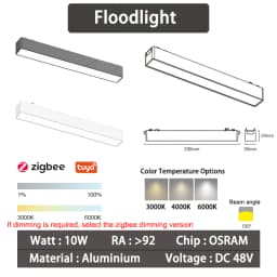 Ultra Thin Rail Smart Tuya Zigbee Dimmable Ceiling Surface Mount Magnetie Track Light Modern Magnet Flood Grille Spot LED Lamp