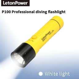 Diving Flashlight 3000LM CERR LED focus long waterproof night submersible fishing IPX8 outdoor underwater strong penetrati