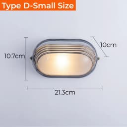 Outdoor Retro LED Wall Lamp E27 Industrial Vintage IP65 Waterproof Glass Ceiling Sconce Bathroom Garden Porch Wall Light Fixture