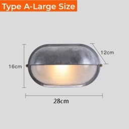 Outdoor Retro LED Wall Lamp E27 Industrial Vintage IP65 Waterproof Glass Ceiling Sconce Bathroom Garden Porch Wall Light Fixture