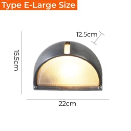 Outdoor Retro LED Wall Lamp E27 Industrial Vintage IP65 Waterproof Glass Ceiling Sconce Bathroom Garden Porch Wall Light Fixture