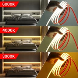 220V Dimmable COB LED Neon Strip Light 288Leds/M IP67 With Switch/Dimmer EU Plug Flexible Adhesive Tape for Home Garden Lighting
