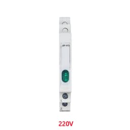 Din Rail Indicator Light 230V AC/DC Modular Din Rail Lamp Indicator Light JD9 50/60Hz Single Light Dual Lamp