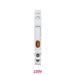 Din Rail Indicator Light 230V AC/DC Modular Din Rail Lamp Indicator Light JD9 50/60Hz Single Light Dual Lamp