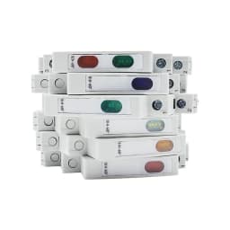 Din Rail Indicator Light 230V AC/DC Modular Din Rail Lamp Indicator Light JD9 50/60Hz Single Light Dual Lamp