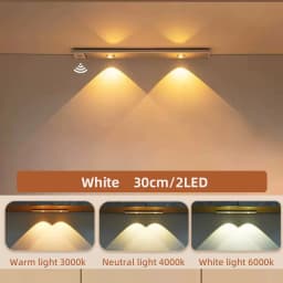 Cabinet Light USB Rechargeable Motion Sensor Ultra-thin Night Light for Kitchen Wardrobe Cabinet Lighting 20CM/30CM/40CM/50CM