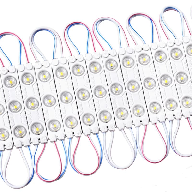 20pcs DC12V 24V 2835 3LED Module Injection Waterproof IP67 Decorative 2835 Strip Bar Light Lamp White Red Green Blue Yellow Pink