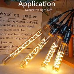 10pcs LED Filament Flexible 3V COB 38mm 60mm 95mm 80mm 130mm 145mm 185mm 260mm 300mm Edison Bulb Lamp Parts LED Diode Decoration