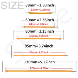 10pcs LED Filament Flexible 3V COB 38mm 60mm 95mm 80mm 130mm 145mm 185mm 260mm 300mm Edison Bulb Lamp Parts LED Diode Decoration