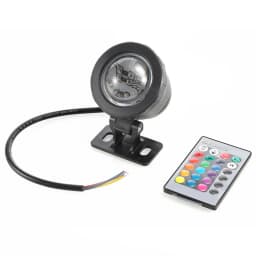 RGB Underwater LED Spotlight Bulb AC 110V 220V DC 12V 15W 10W Landscape Lamp Flood Light Outdoor Garden Fountain Pool Decoration