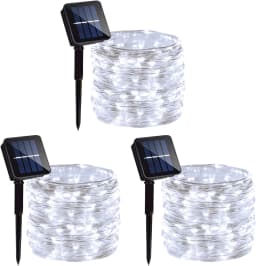 4Pack 400 LED Solar Light Outdoor Lamp String Lights For Holiday Christmas Party Waterproof Fairy Lights Garden Garland Copper