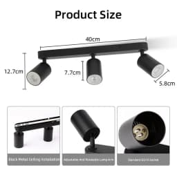 GU10 Spot Led Track Light Fixture 110V 220V Ceiling Spot Lighting Indoor for Living Room Decor Ceiling Chandelier Led Spotlights