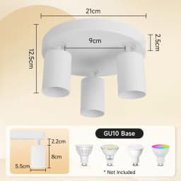 GU10 Spot Led Track Light Fixture 110V 220V Ceiling Spot Lighting Indoor for Living Room Decor Ceiling Chandelier Led Spotlights