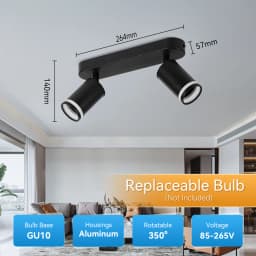 GU10 Spot Led Track Light Fixture 110V 220V Ceiling Spot Lighting Indoor for Living Room Decor Ceiling Chandelier Led Spotlights