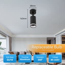 GU10 Spot Led Track Light Fixture 110V 220V Ceiling Spot Lighting Indoor for Living Room Decor Ceiling Chandelier Led Spotlights