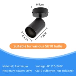GU10 Spot Led Track Light Fixture 110V 220V Ceiling Spot Lighting Indoor for Living Room Decor Ceiling Chandelier Led Spotlights