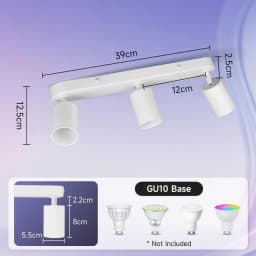 GU10 Spot Led Track Light Fixture 110V 220V Ceiling Spot Lighting Indoor for Living Room Decor Ceiling Chandelier Led Spotlights