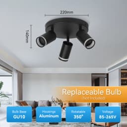 GU10 Spot Led Track Light Fixture 110V 220V Ceiling Spot Lighting Indoor for Living Room Decor Ceiling Chandelier Led Spotlights
