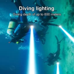 Newest XHP360 Professional Diving Flashlight IPX8 Underwater Lamp High Power LED Flashlights Powerful Scuba Diving Torch Lantern
