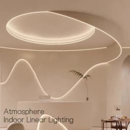 Curved U/YW-Style LED Aluminum Profile Recessed Bendable Aluminum Channel Silicone Diffuser Ceiling Floor Decor Bar Strip Lights