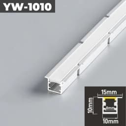Curved U/YW-Style LED Aluminum Profile Recessed Bendable Aluminum Channel Silicone Diffuser Ceiling Floor Decor Bar Strip Lights