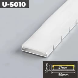Curved U/YW-Style LED Aluminum Profile Recessed Bendable Aluminum Channel Silicone Diffuser Ceiling Floor Decor Bar Strip Lights