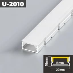 Curved U/YW-Style LED Aluminum Profile Recessed Bendable Aluminum Channel Silicone Diffuser Ceiling Floor Decor Bar Strip Lights