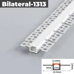 Curved U/YW-Style LED Aluminum Profile Recessed Bendable Aluminum Channel Silicone Diffuser Ceiling Floor Decor Bar Strip Lights