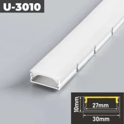 Curved U/YW-Style LED Aluminum Profile Recessed Bendable Aluminum Channel Silicone Diffuser Ceiling Floor Decor Bar Strip Lights
