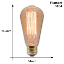 Retro Edison Light Bulb E27 40W 220V 110V Bedroom Industrial Loft Vintage Bulb For Home Decor Filament incandescent Edison Lamp