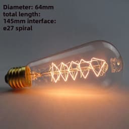 Edison Bulb E27 Warm White 40W 60W ST64 G95 G80 G125 220V Carbon Retro Light Bulb Tungsten Silk Light Bar Window Decoration