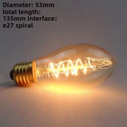 Edison Bulb E27 Warm White 40W 60W ST64 G95 G80 G125 220V Carbon Retro Light Bulb Tungsten Silk Light Bar Window Decoration