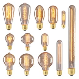 Edison Bulb E27 Warm White 40W 60W ST64 G95 G80 G125 220V Carbon Retro Light Bulb Tungsten Silk Light Bar Window Decoration