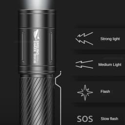 New Flashlight Strong Light Charging Ultra Bright Long Range Home Outdoor Mini Portable Emergency Light USB Charge LED Lamp