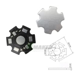 10-1000pc 1W 3W 5W High Power Dia 20mm Star LED PCB Aluminum Plate Heatsink Base 4-6-8Pin RGB RGBW For Flashlight Spot Lamps DIY