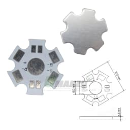 10-1000pc 1W 3W 5W High Power Dia 20mm Star LED PCB Aluminum Plate Heatsink Base 4-6-8Pin RGB RGBW For Flashlight Spot Lamps DIY