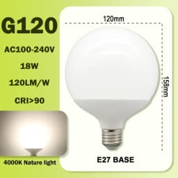 1-6PCS LED Bulb E27 10W 15W 18W AC 220V 127V G80 G95 G120 Energy Saving Global Light Lampada Ampoule LED Lamp Vanity Light Bulbs