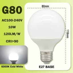 1-6PCS LED Bulb E27 10W 15W 18W AC 220V 127V G80 G95 G120 Energy Saving Global Light Lampada Ampoule LED Lamp Vanity Light Bulbs