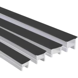 Recessed Black Silicone Tube LED Neon Light Flexible Rope Channel Diffuser WS2811 WS2812B Outdoor Waterproof Ribbon Strip Lights