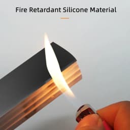 Recessed Black Silicone Tube LED Neon Light Flexible Rope Channel Diffuser WS2811 WS2812B Outdoor Waterproof Ribbon Strip Lights