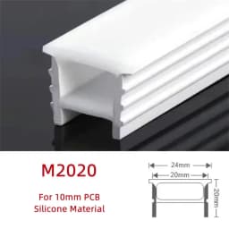 Recessed Black Silicone Tube LED Neon Light Flexible Rope Channel Diffuser WS2811 WS2812B Outdoor Waterproof Ribbon Strip Lights